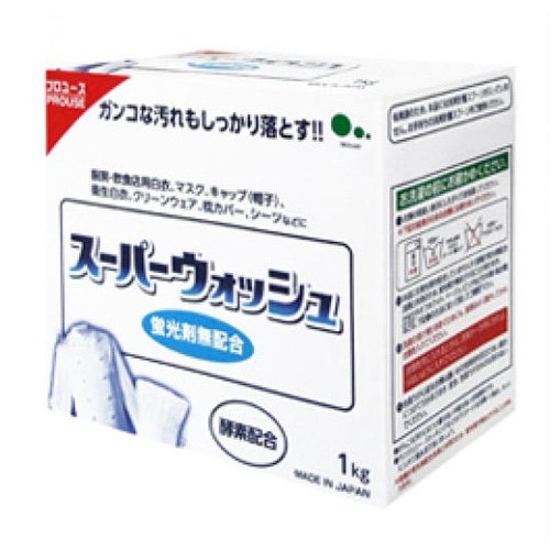Mitsuei "Super Wash" Мощный стиральный порошок с ферментами для стирки белого белья, 1 кг. / 060571