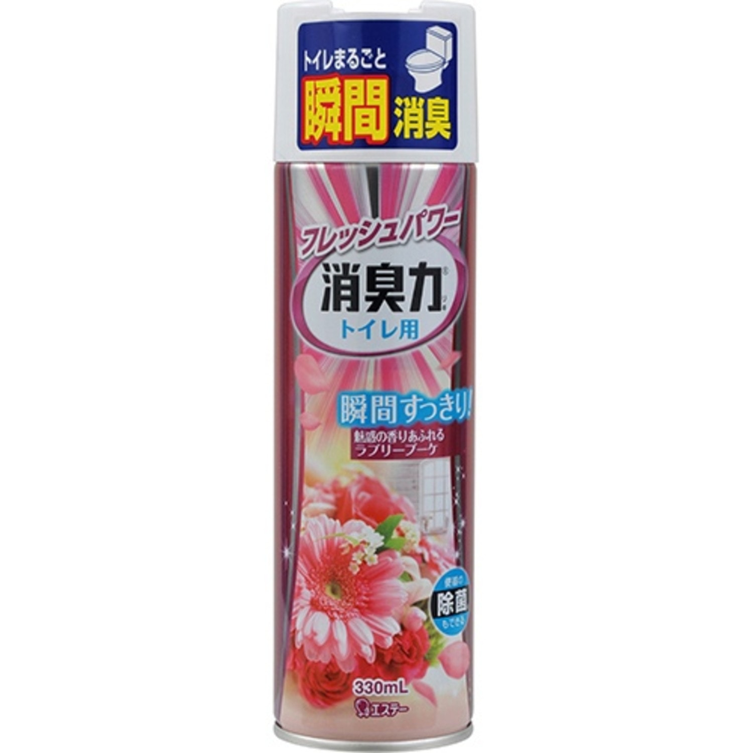 ST "Shoushuuriki" освежитель воздуха для туалета с ароматом розовых цветов / 120420