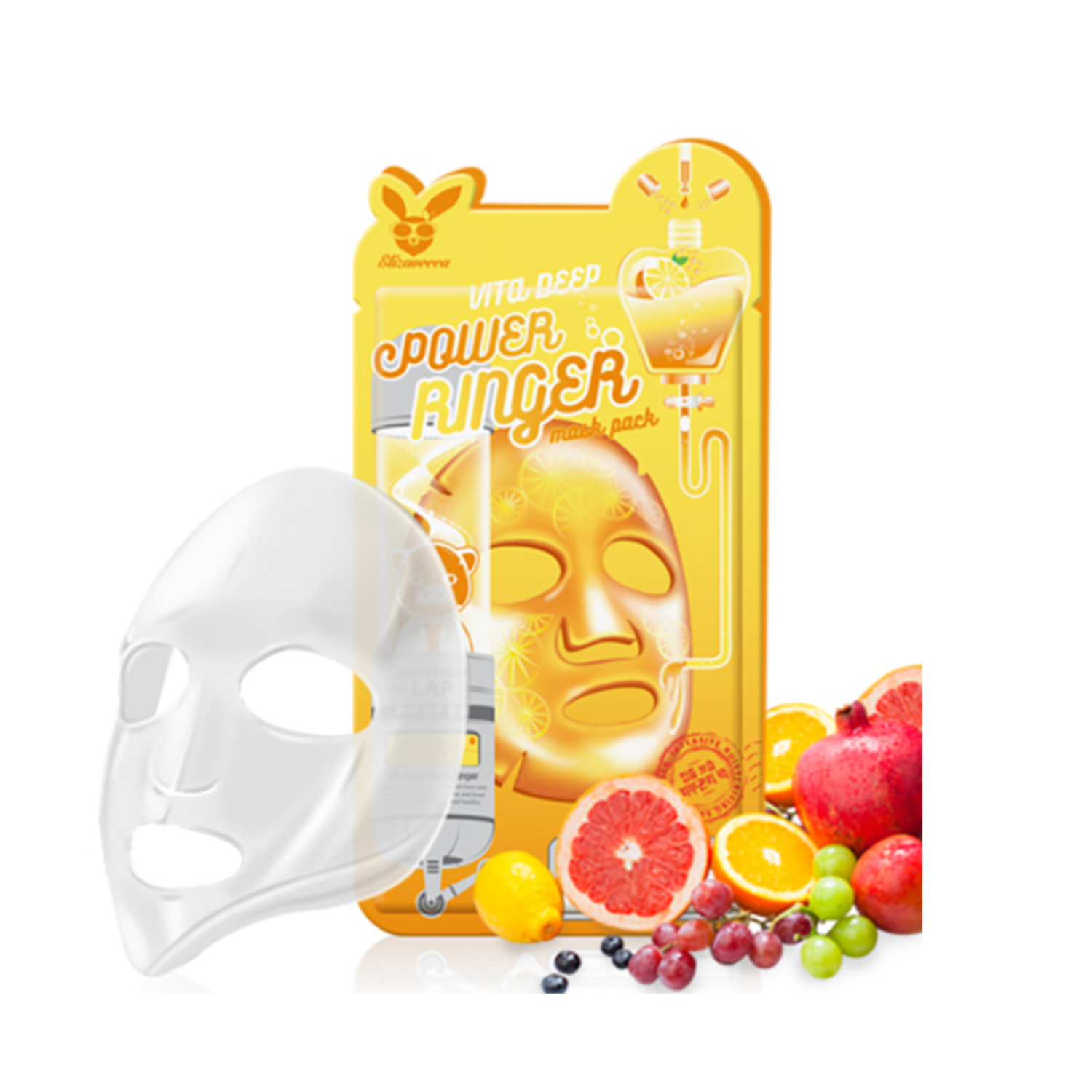 Elizavecca Deep Power Ringer Mask Pack Vita Тканевая маска с витаминным комплексом, 23мл. / 941860