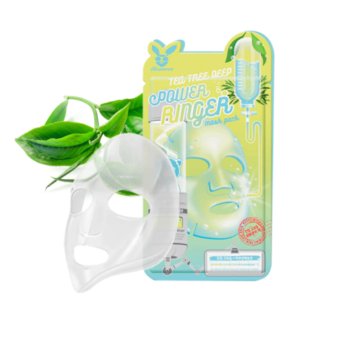  Elizavecca Tea Tree Deep Power Ringer Mask Pack  Тканевая маска для лица с экстрактом чайного дерева, 23 мл. / 941907