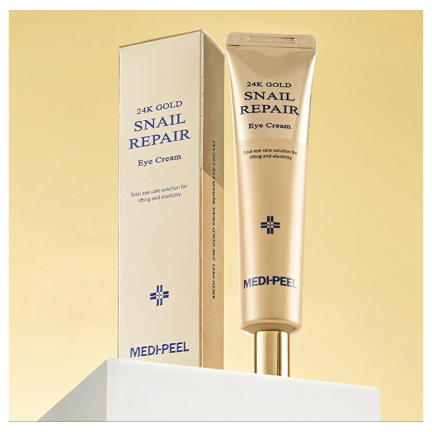 Medi-Peel 24K Gold Snail Repair Eye Cream, Регенерирующий крем для век с золотом и муцином улитки, 40 мл. / 340548 (1Т)