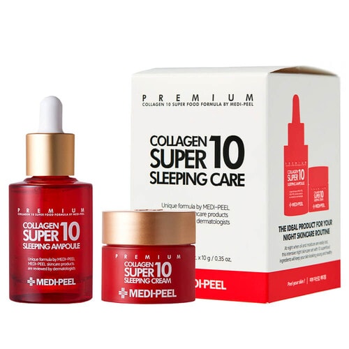 Medi-Peel Collagen Super 10 Sleeping Care, Омолаживающий ночной набор для лица с коллагеном, / 342245 (1Т)