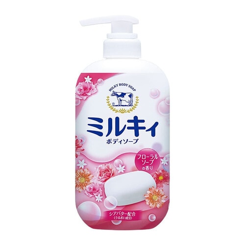 COW "Мilky Body Soap" Молочное мыло для тела с коллагеном, с цветочным ароматом, 550мл. / 006316