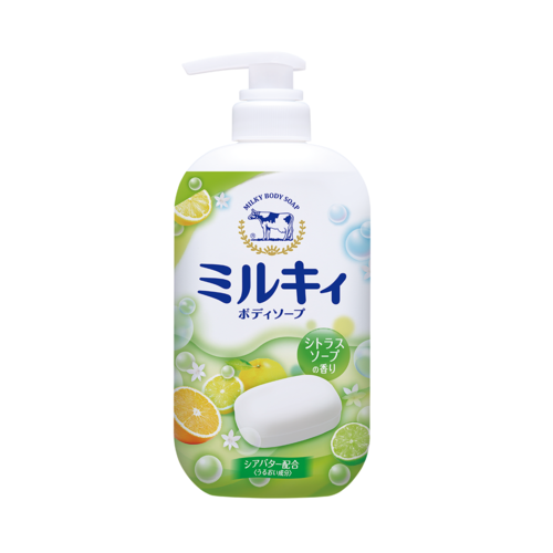 COW "Мilky Body Soap" Увлажняющее молочное жидкое мыло для тела, свежий цитрусовый аромат, 550мл. / 006330