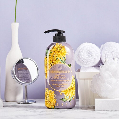 Jigott  Chrysanthemum Perfume Body Wash Парфюмированный гель для душа с экстрактом хризантемы, 750 мл/ 282089