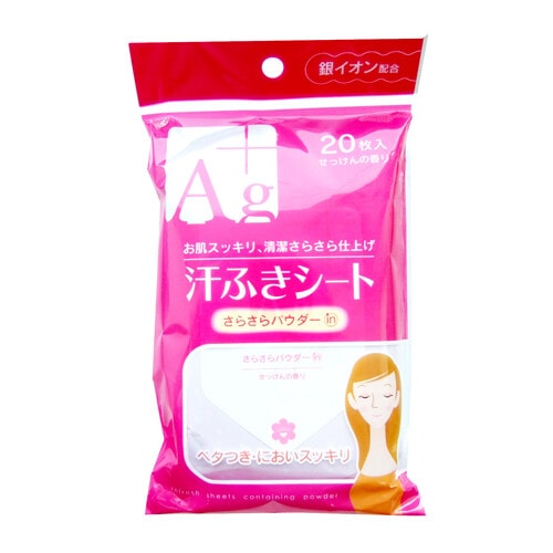 "Showa Shiko" "Ag+" Влажные салфетки для лица и тела... с ароматом свежести 20шт