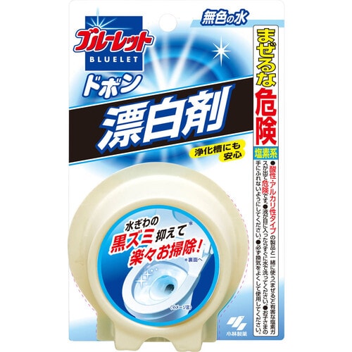 Kobayashi "Bluelet Dobon Cleaning Bleach" Очищающая и дезодорирующая таблетка для бачка унитаза, с отбеливающим эффектом, 120 г. / 070581