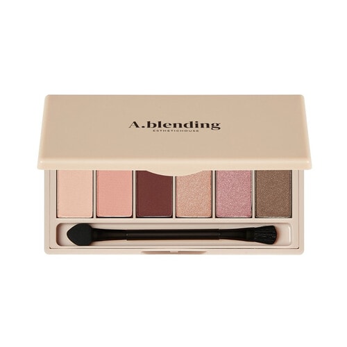 Esthetic House A.blending Pro Eyeshadow Palette Тени для век в бежево-розовых оттенках Nude Beach / 012593