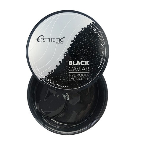 Esthetic House Black Caviar Hydrogel Eye Patch Гидрогелевые патчи для глаз с экстрактом черной икры, 60шт. / 012432