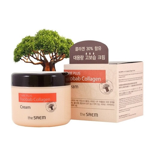 THE SAEM Care Plus Baobab Collagen Cream Коллагеновый крем с экстрактом баобаба, 100 мл. / 170595