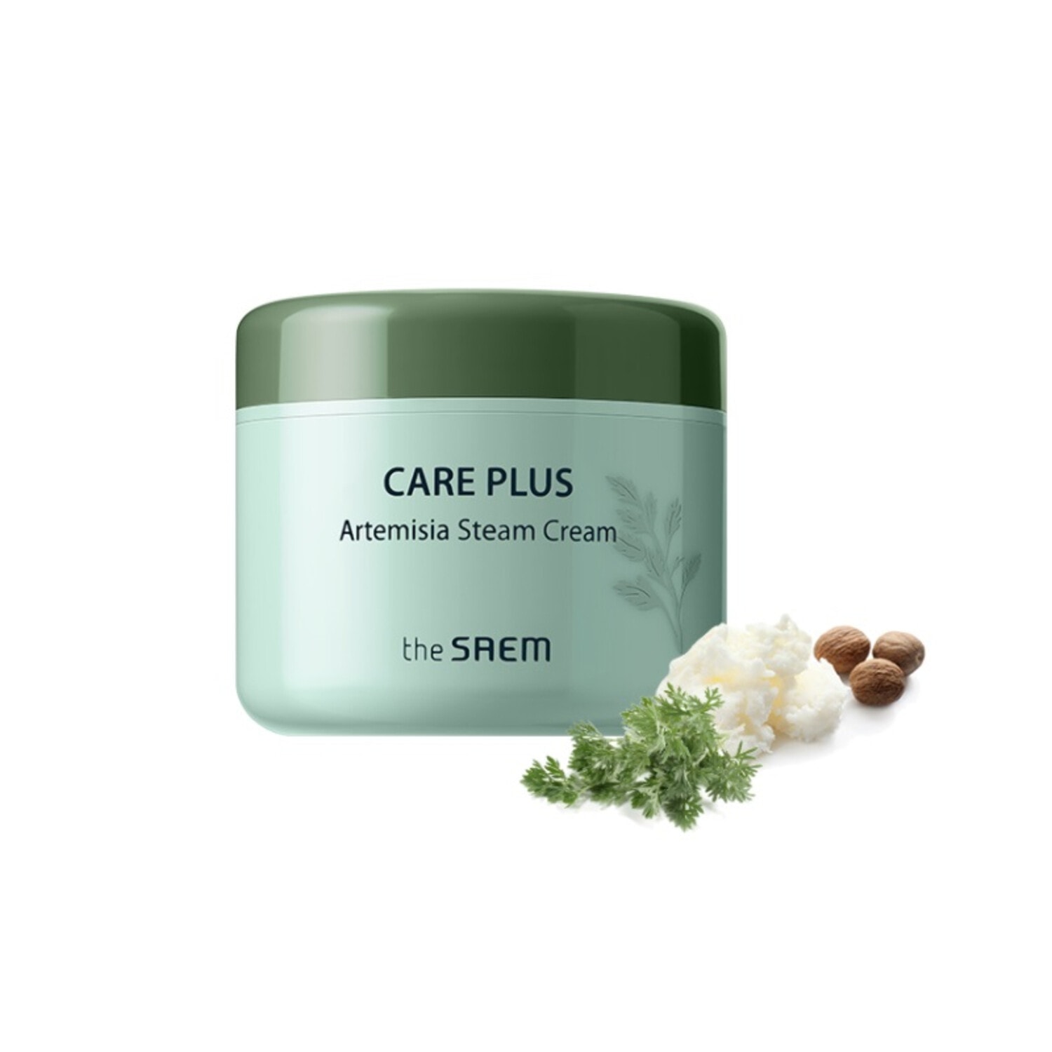 The Saem Care Plus Artemisia Steam Cream Увлажняющий крем с полынью и маслом ши, 100 мл