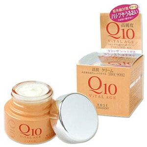 Kose Cosmeport "Vital Age Q10 Cream" Увлажняющий крем для лица, с коэнзимом Q10 и морским коллагеном, 40 г. / 308921