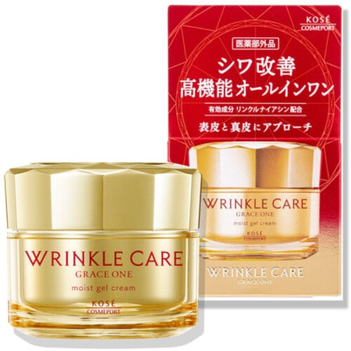 Kose Cosmeport "Grace One Wrinkle Care Moist Gel Cream" Увлажняющий гелеобразный крем для лица, против морщин, 100 г. / 395020