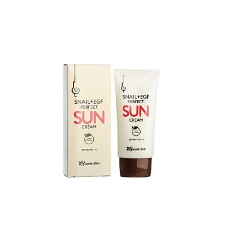 Secret Skin Snail+EGF Perfect Sun Cream Крем солнцезащитный с муцином улитки SPF50+ PA+++ 50г. / 515386 (3Т)