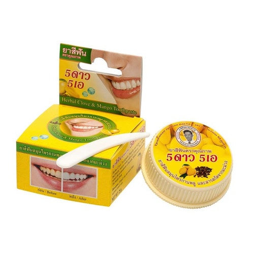 Зубная паста травяная отбеливающая с экстрактом манго 25 г. / 730952