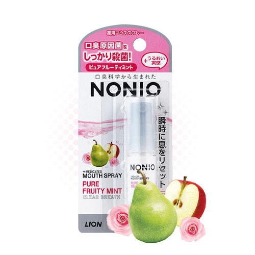 Lion   "Nonio" Спрей для свежего дыхания и предотвращения неприятного запаха изо рта (аромат фруктов и мяты) 5 мл. / 282044