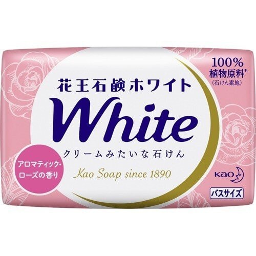 KAO "White" Мыло кусковое с ароматом розы, 130г. / 232380