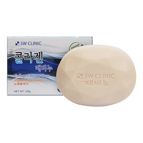 3W CLINIC Collagen Beauty Soap, Мыло с коллагеном, 120г. / 775991