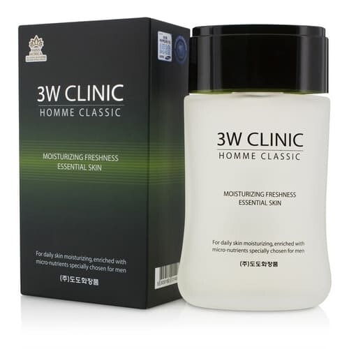 3W Clinic Homme Moisturizing Freshness Essential Skin Тоник для мужчин увлажняющий, 150 мл/ 014980