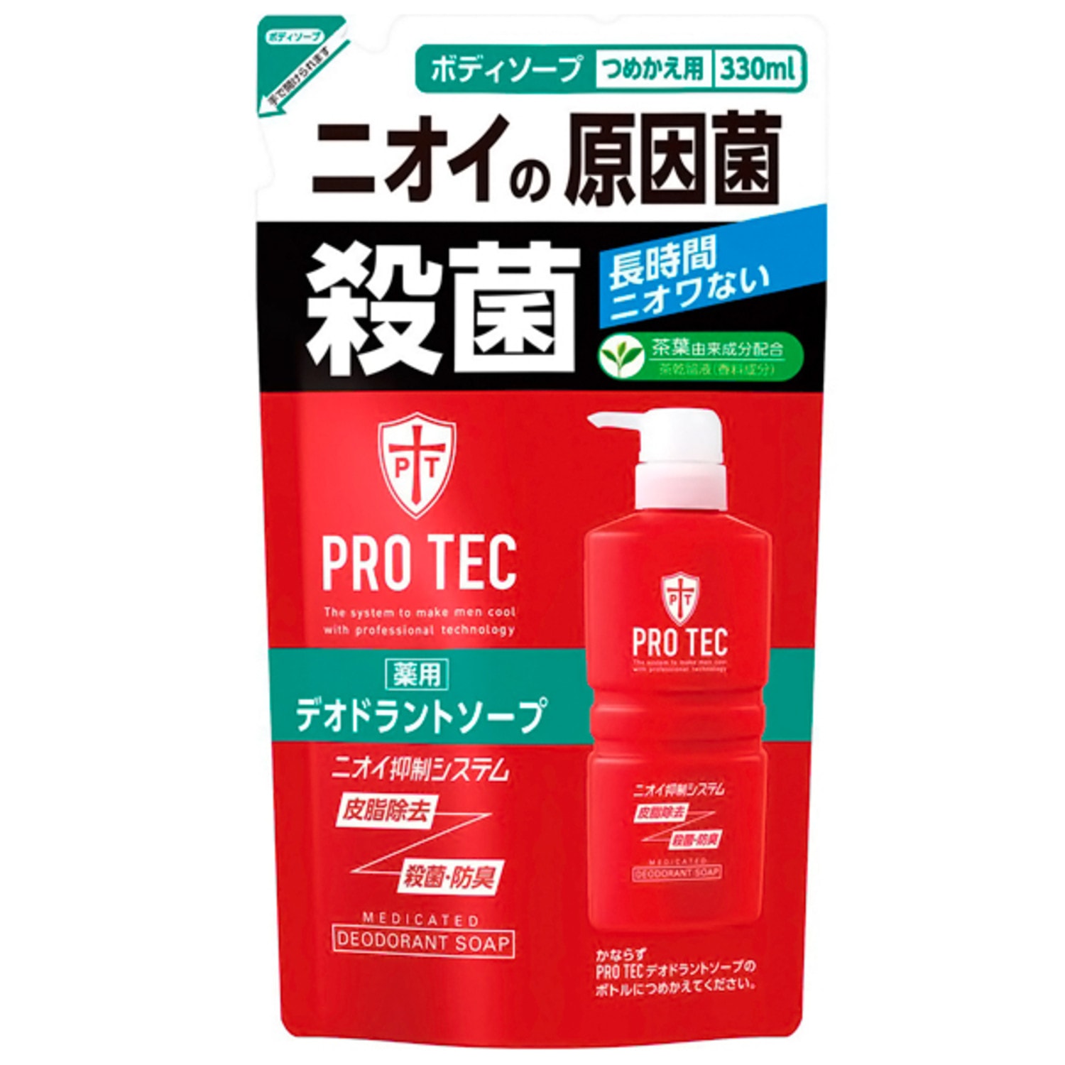 LION  Pro Tec Мужское дезодорирующие жидкое мыло для тела с ментолом, с.у. 330 мл/ 163077