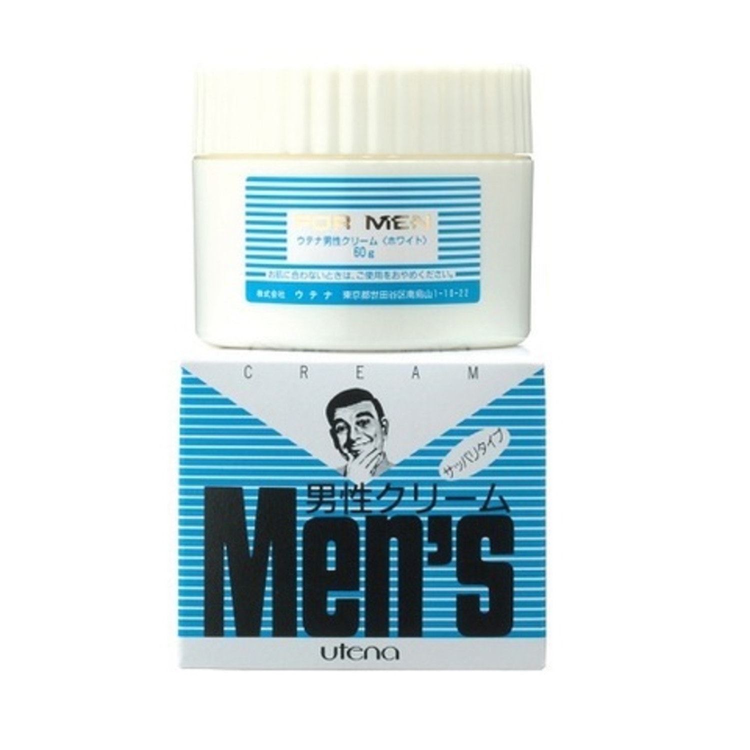  UTENA Men's Тонизирующий защитный крем после бритья с витамином В6, 60г. / 121133