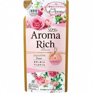 LION Aroma Rich Diana Кондиционер для белья  с богатым ароматом натуральных роз, сменный блок, 400мл. / 292432