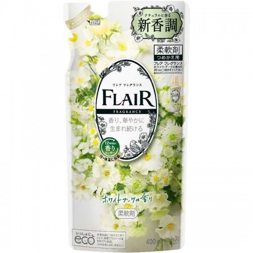 KAO Flair Fragrance Кондиционер для белья с ароматом белых цветов 400 мл. / 377760