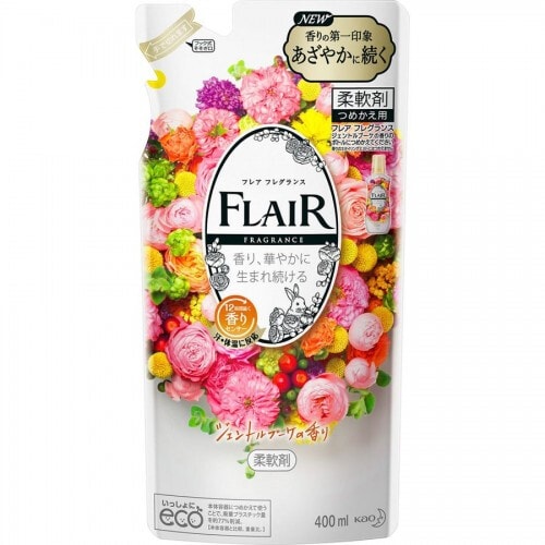 KAO Flair Fragrance Кондиционер для белья с ароматом нежного цветочного букета, смен, 400 мл. / 377838