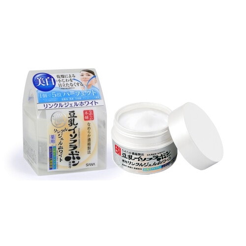 SANA Soy Milk Wrinkle Gel Cream Японский увлажняющий и подтягивающий крем-гель с осветляющим эффектом, 100 г. / 406577 (1Т)