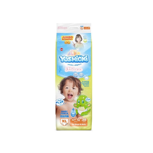 YOSHIOKI Трусики-подгузники детские одноразовые для мальчиков и девочек, размер XL 12+кг, 38 шт./ 744675