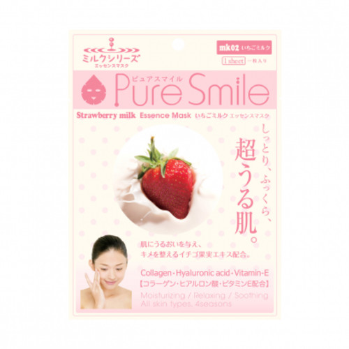 Pure Smile "Milk Mask" Молочная детокс маска для лица с эссенцией клубники