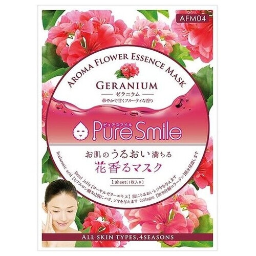 Pure Smile Aroma Flower Восстанавливающая маска для лица с маслом герани, 23 мл. / 048138