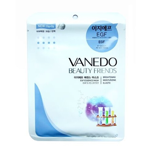 All New Cosmetic "Vanedo" "Beauty Friends" Комплексная антивозрастная маска для лица с эссенцией EGF (эпидермальный фактор роста), 25г. / 640029