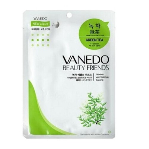 All New Cosmetic "Vanedo" "Beauty Friends" Антиоксидантная маска для лица с эссенцией зеленого чая, 25г. / 640081