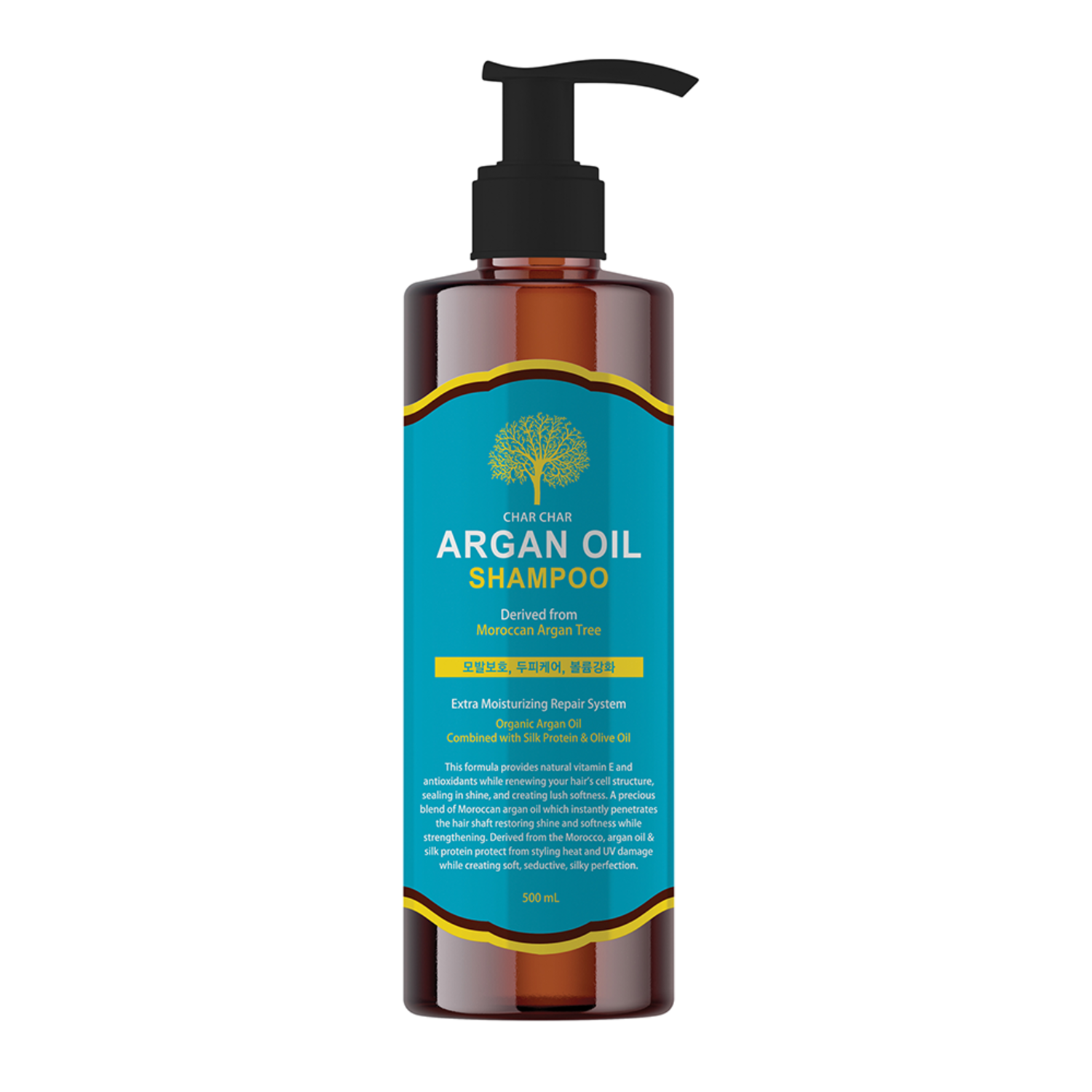 Char Char Argan Oil Shampoo Шампунь для волос АРГАНОВЫЙ, 500 мл. / 005515
