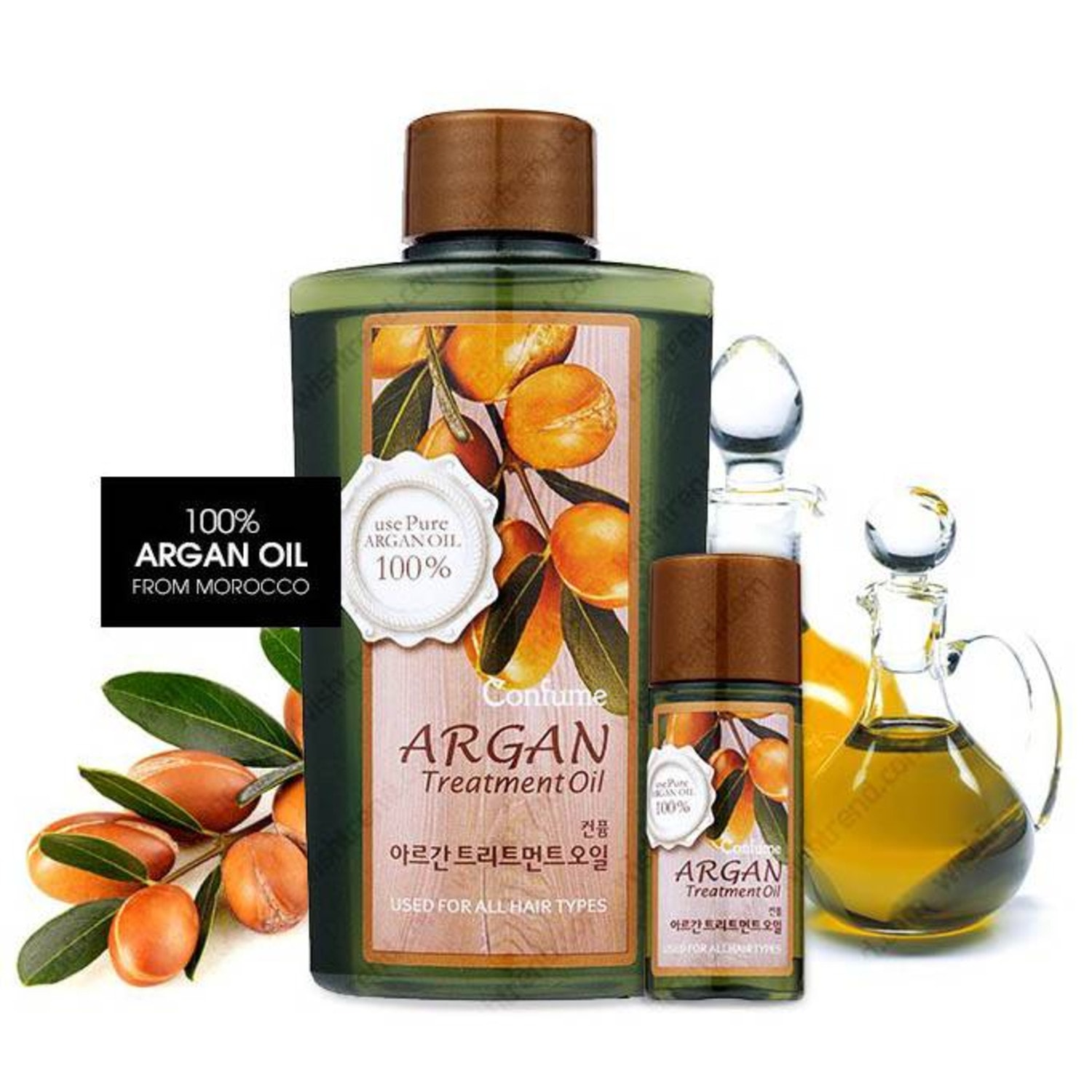 Welcos Confume Argan Treatment Oil Масло для восстановления волос с арганой, 120 + 25 мл. / 011170