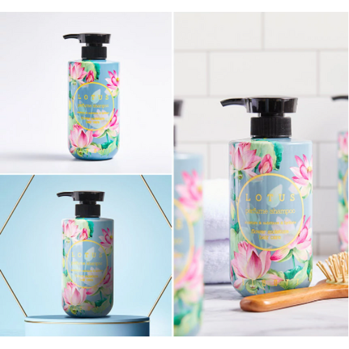 Jigott Lotus Perfume Shampoo Парфюмированный шампунь для волос Лотос, 500мл/ 282171