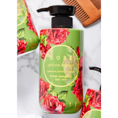 Jigott Rose Perfume Shampoo Парфюмированный шампунь для волос Роза 500мл/ 282188