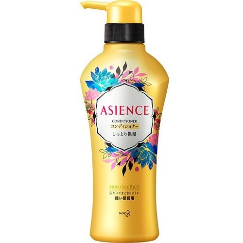 KAO "Asience" Увлажняющий кондиционер для волос, с мёдом и протеином жемчуга, цветочный аромат, 450 мл. / 326256