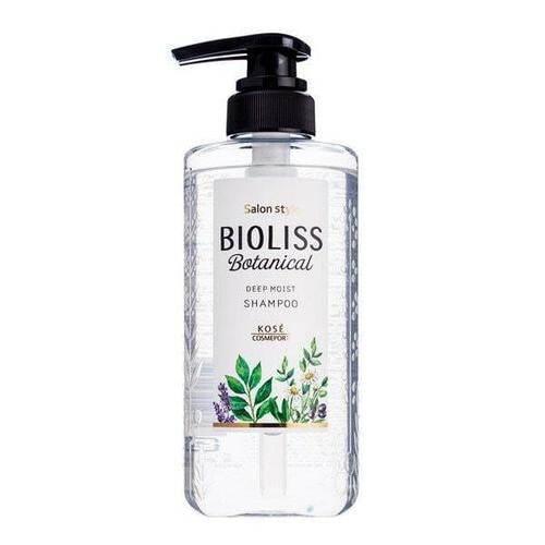 KOSE "Salon Style - Bioliss Botanical" Увлажняющий шампунь для волос с маслом жожоба и арганы 480 мл. / 391350