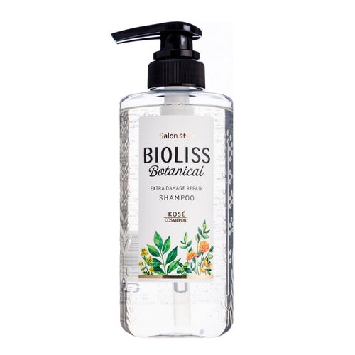 Kose Cosmeport Bioliss Botanical Восстанавливающий шампунь для поврежденных волос с маслом жожоба и арганы 480 мл 